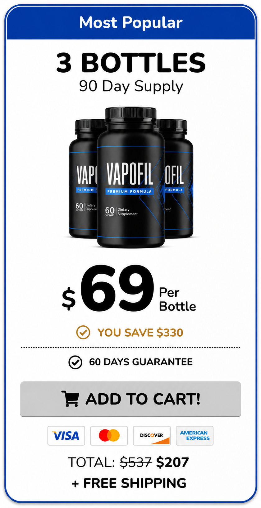 Vapofil 3 bottles pack